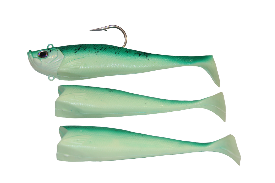 1 To 10 Pieces 2.5oz GLOW Mega Live Bait Metal Jigs Saltwater, Glow In The Dark - Foto 4